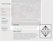 Tablet Screenshot of beautyandnails.cl